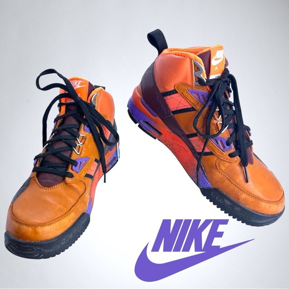 NIKE Trainer SC Sneaker Boot Tuscan Rust/Hyper Grape/Barkroot Brown Men’s size 8 - Picture 1 of 11